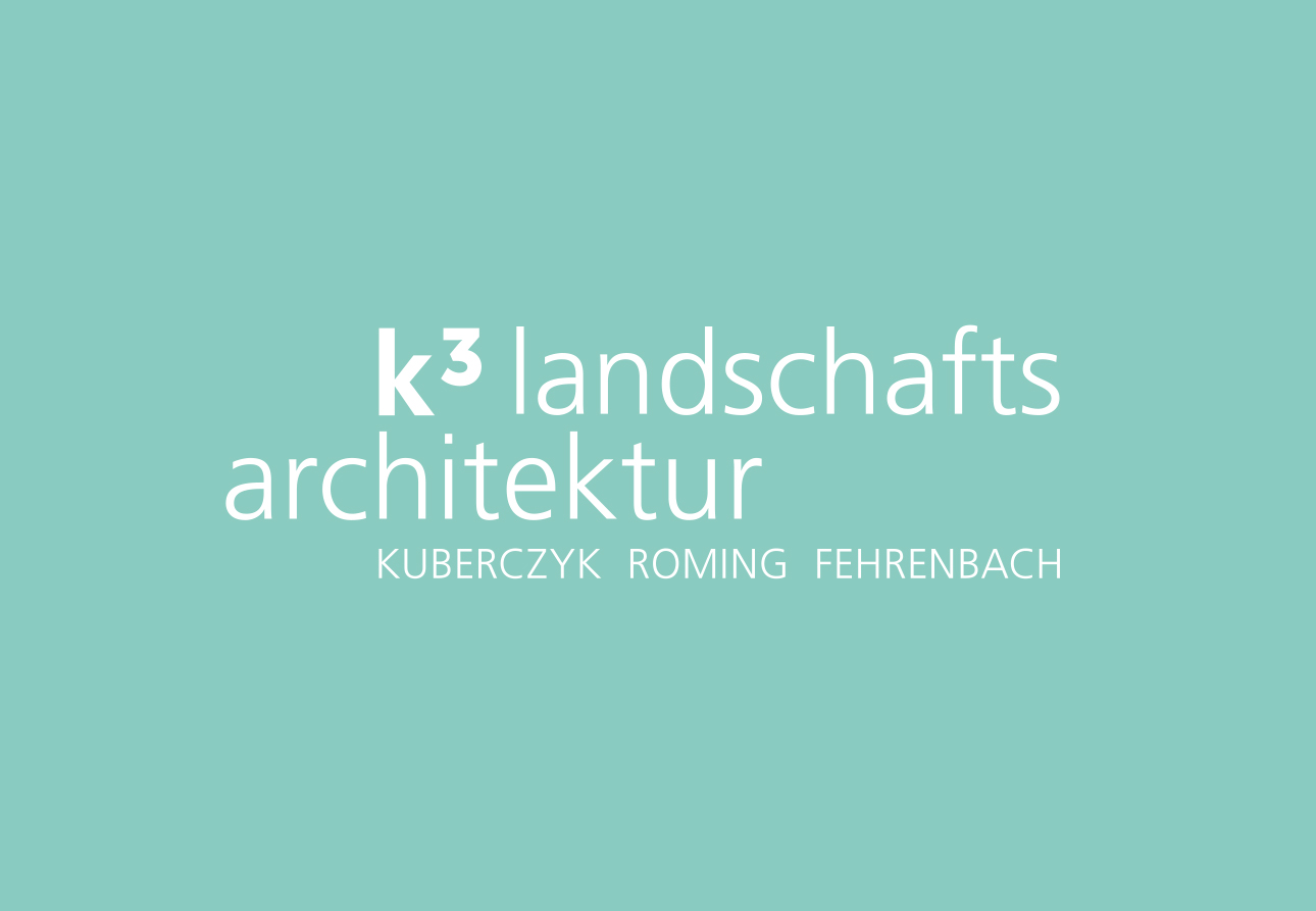 k3 Landschaftsarchitektur, Corporate Design, Redesign, Barbara Kuberczyk Kommunikationsdesign, Geschäftsausstattung, Webdesign, Beschilderung, Beschriftung