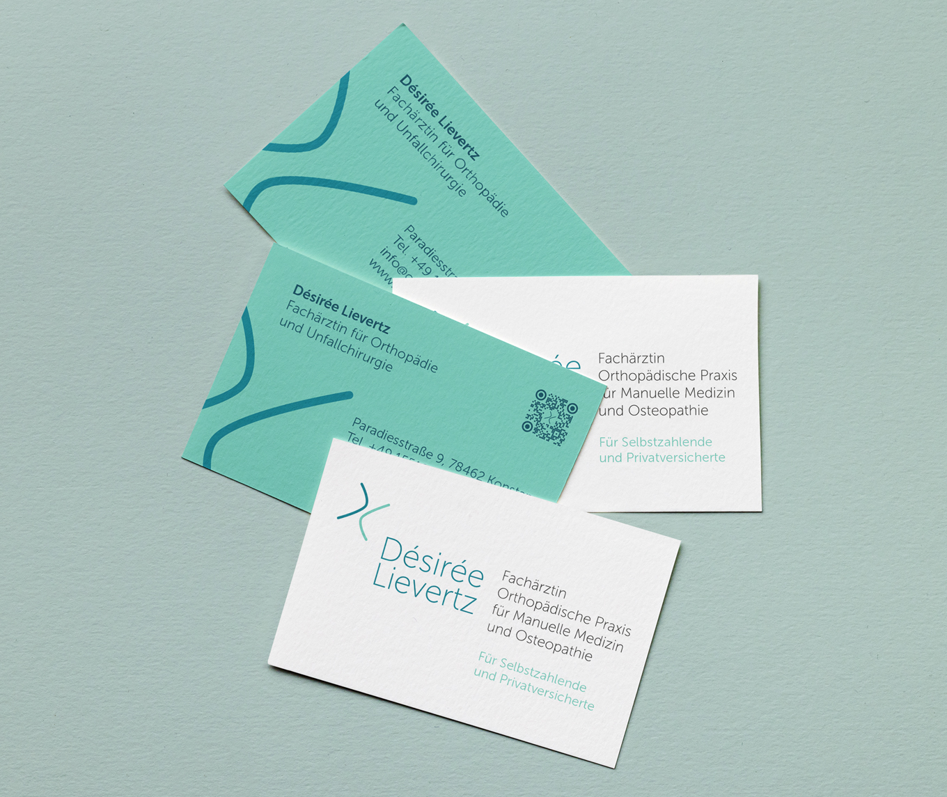 Praxissdesign, Corporate Design, Logo, Visitenkarten, Geschäftsausstattung, Facharztpraxis Konstanz, Praxis Konstanz, Orthopädische Praxis für Manuelle Medizin und Osteopathie