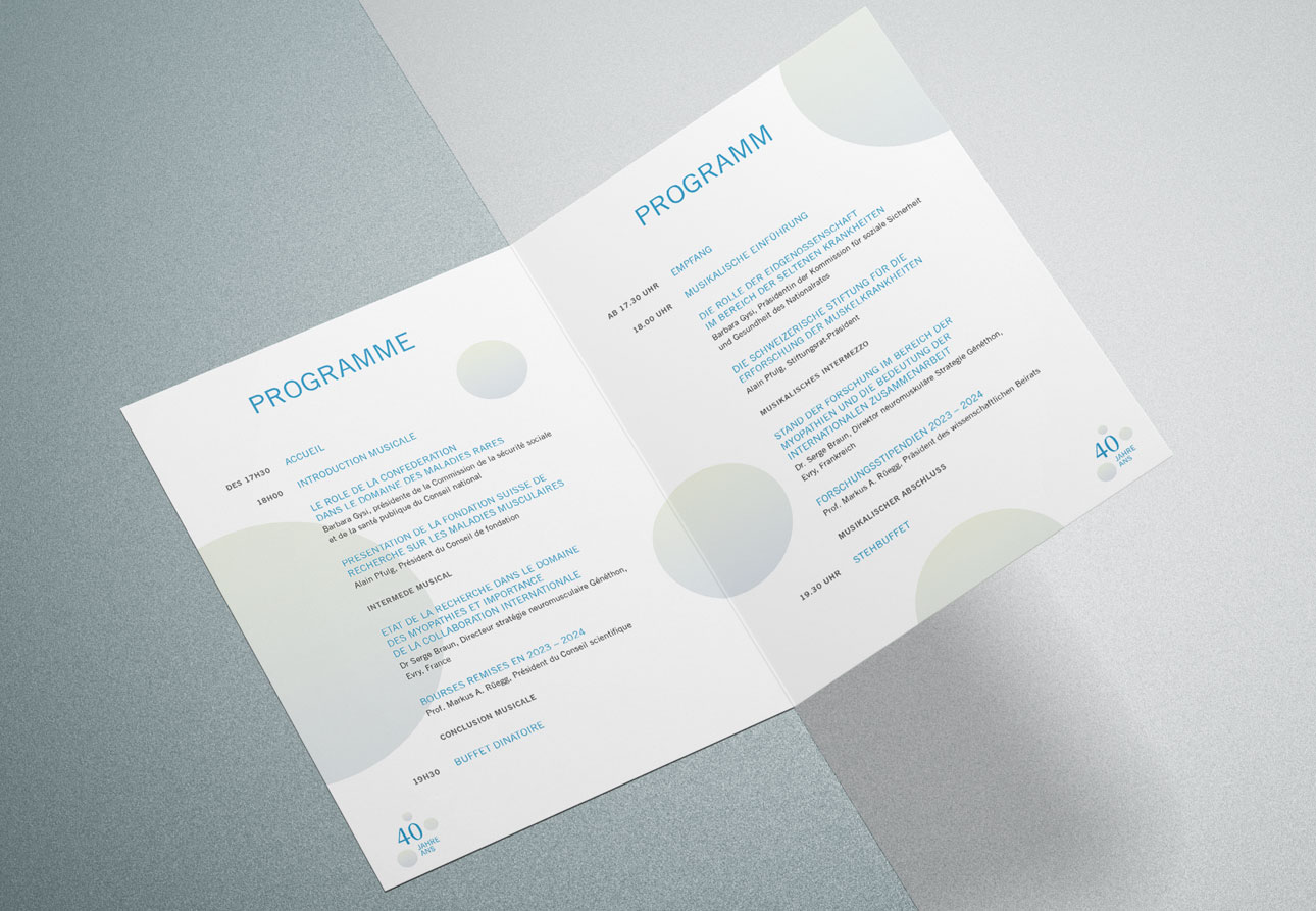 FSRMM Stiftung, Kommunikationsdesign, Grafikdesign, Einladung Jubiläum, Kommunikationsdesign Konstanz, Barbara Kuberczyk, Editorial Design