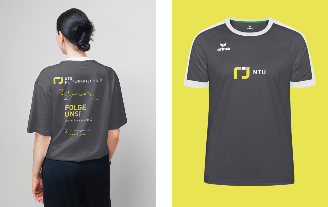 NTU Netzwerktechnik, Corporate Design, Kommunikationsdesign, Kommunikationsdesign Konstanz, Barbara Kuberczyk, Gestaltung eines Laufshirts für den Stadtlauf 2025 in Villingen-Schwenningen