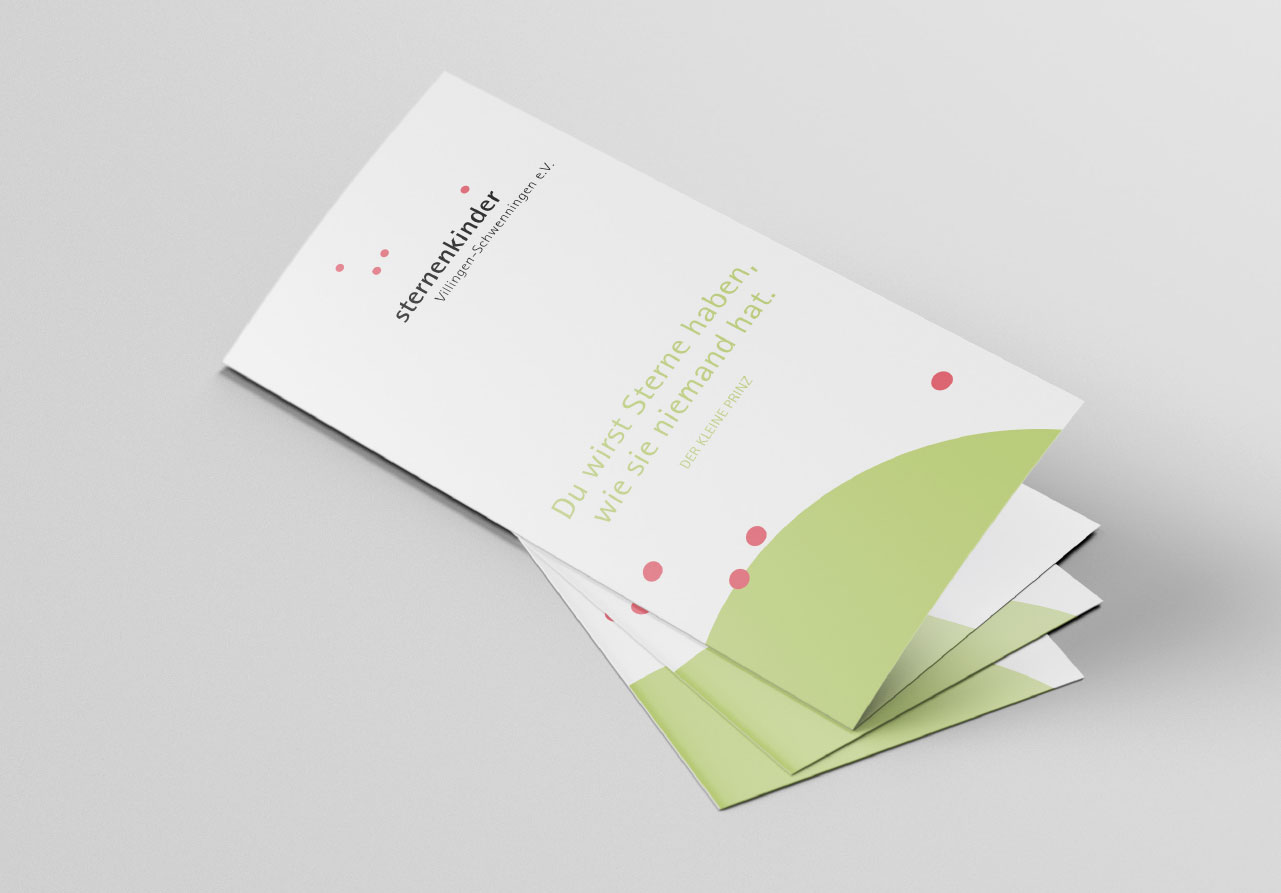 Sternenkinder Villingen-Schwenningen e.V., Kommunikationsdesign, Corporate Design, Grafikdesign, Flyer, Kommunikationsdesign Konstanz, Barbara Kuberczyk