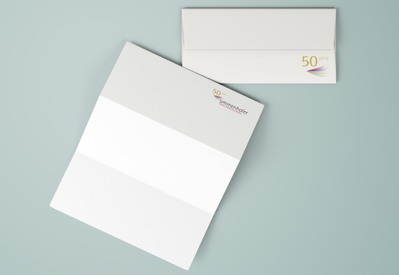 Ummenhofer Versicherungen, Corporate Design, Jubiläumslogo, Barbara Kuberczyk Kommunikationsdesign