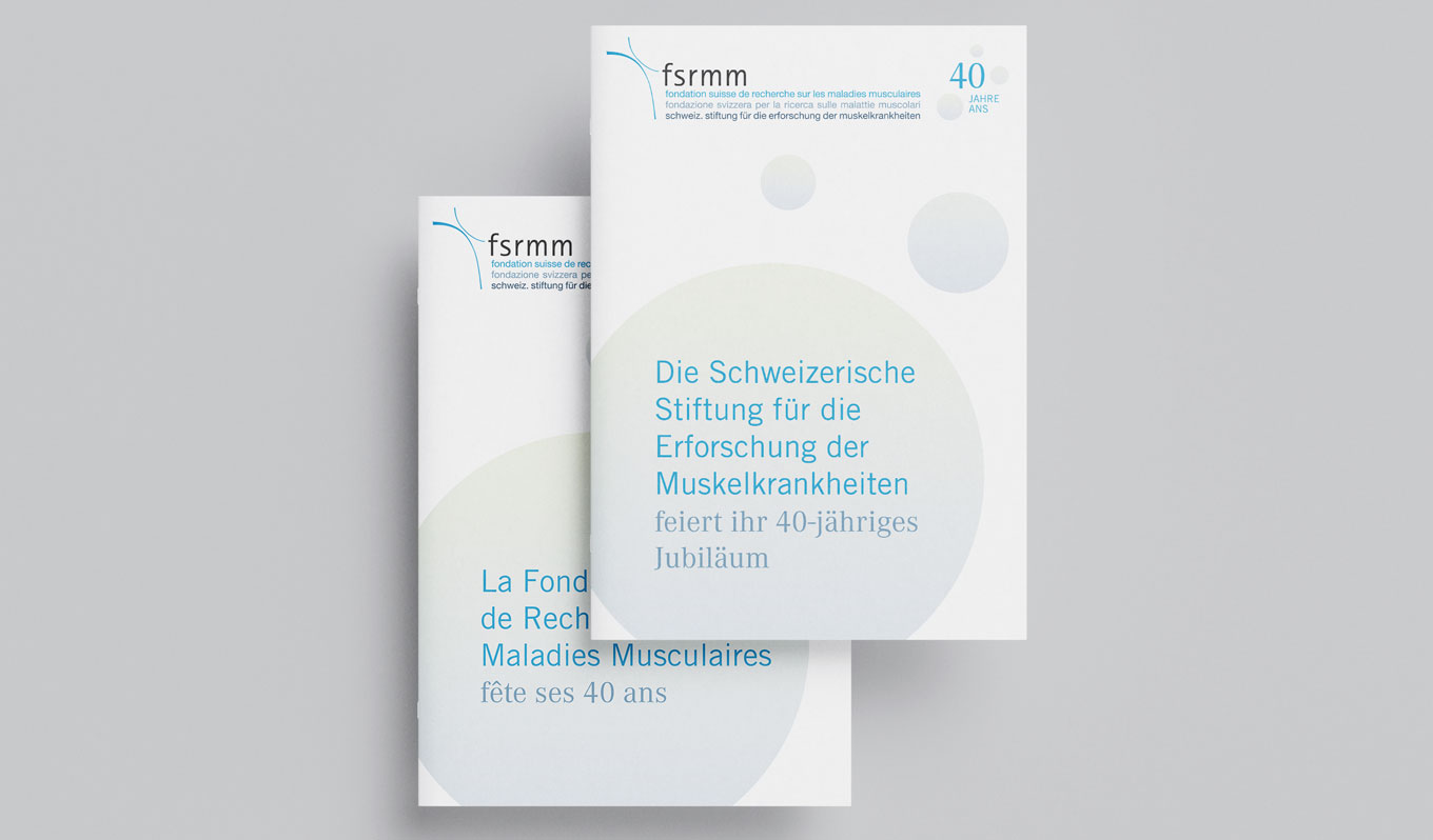 FSRMM Stiftung, Kommunikationsdesign, Grafikdesign, Broschüre, Projektbroschüre, Kommunikationsdesign Konstanz, Jubiläumsbroschüre, Jubiläumslogo, Barbara Kuberczyk, Editorial Design