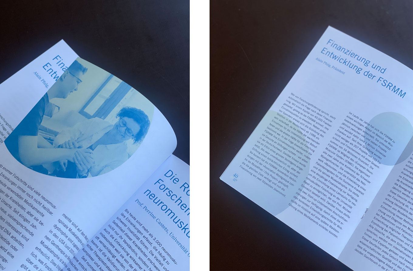 FSRMM Stiftung, Kommunikationsdesign, Grafikdesign, Broschüre, Projektbroschüre, Kommunikationsdesign Konstanz, Jubiläumsbroschüre, Jubiläumslogo, Barbara Kuberczyk, Editorial Design