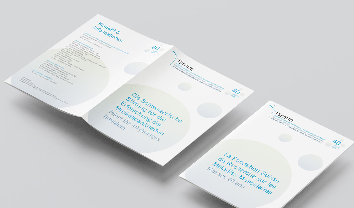 FSRMM Stiftung, Kommunikationsdesign, Grafikdesign, Broschüre, Projektbroschüre, Kommunikationsdesign Konstanz, Jubiläumsbroschüre, Jubiläumslogo, Barbara Kuberczyk, Editorial Design