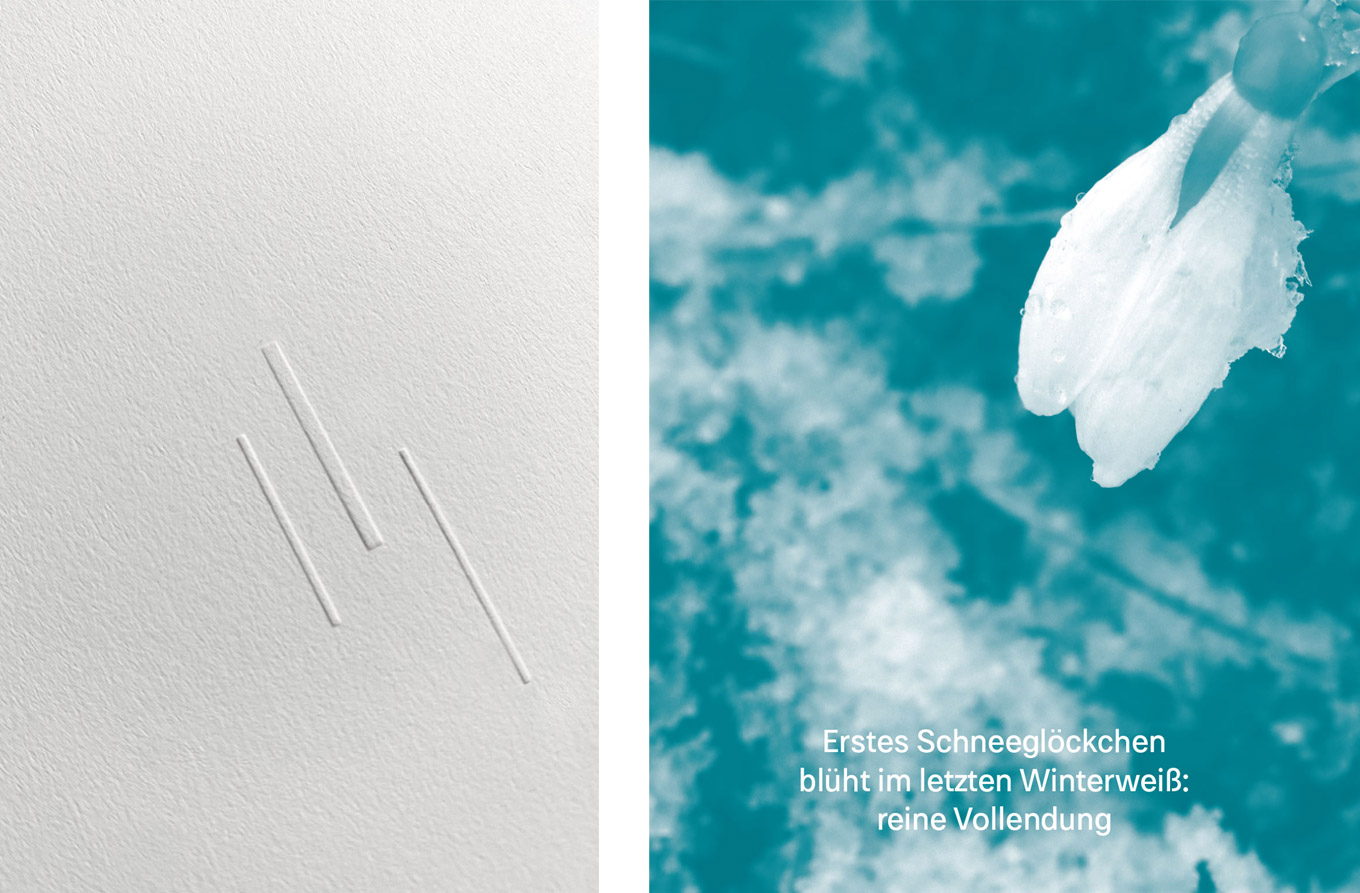 Buchgestaltung, Buchdesign, nachhaltiges Design, Haiku Gedichtband, Gedichtband, Gespräch der Gräser, Lyrik, Haikudichtung, Julia Tilgen-Kramm, Barbara Kuberczyk, Buch, Buchdesign, Buchveröffentlichung